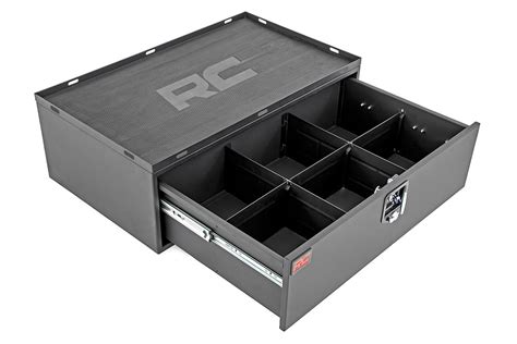 rough country storage box metal slide out lockable drawer 99030|rough country metal storage box.